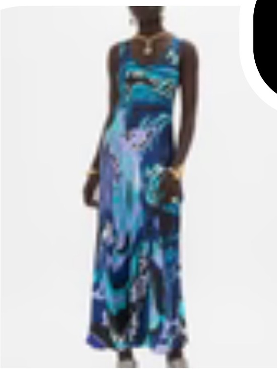 Camilla Dresses & Skirts - Camilla Blue Multi-Print Sleeveless Maxi Dress